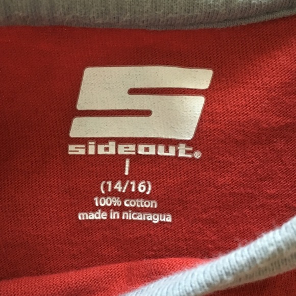 Vintage T shirt Side out Red graphic T shirt boys - Picture 3 of 5